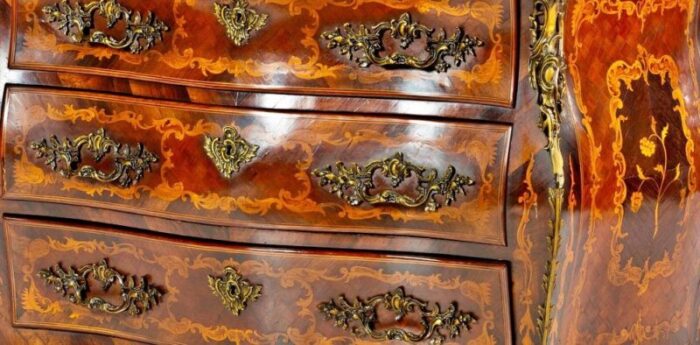 19th century louis xv french chest of drawers 9656