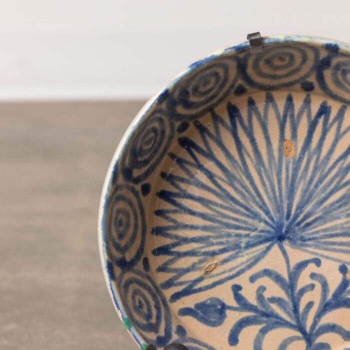 19th century spanish blue and white fajalauza lebrillo bowl from granada 2068