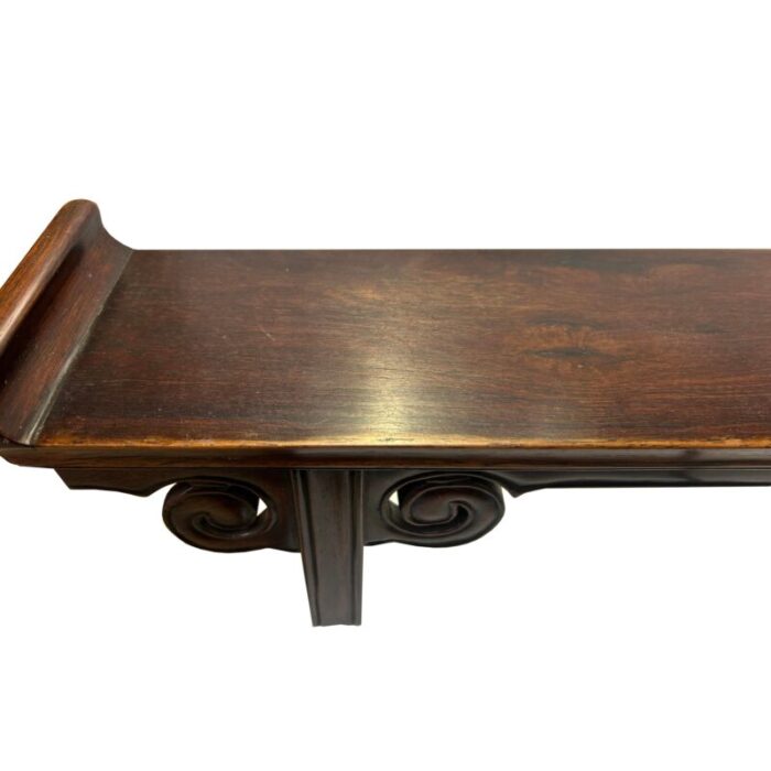 24 chinese brown wood altar rectangular table top display stand easel 6696