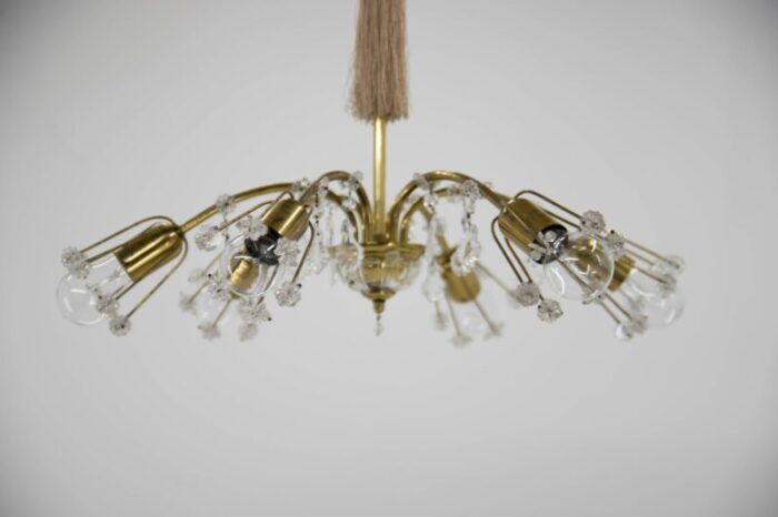 6 light chandelier by emil stejnar for rupert nikoll austria 1950s 9