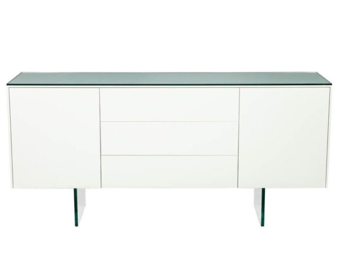 B 2054 Custom White Lacquered Sideboard Buffet 001 master