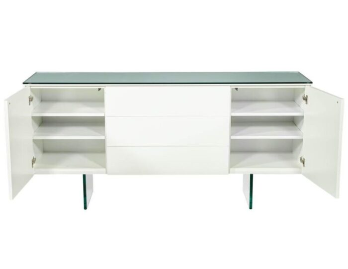 B 2054 Custom White Lacquered Sideboard Buffet 002 master