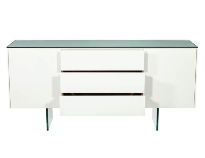 B 2054 Custom White Lacquered Sideboard Buffet 003 master