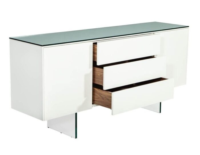 B 2054 Custom White Lacquered Sideboard Buffet 004 master