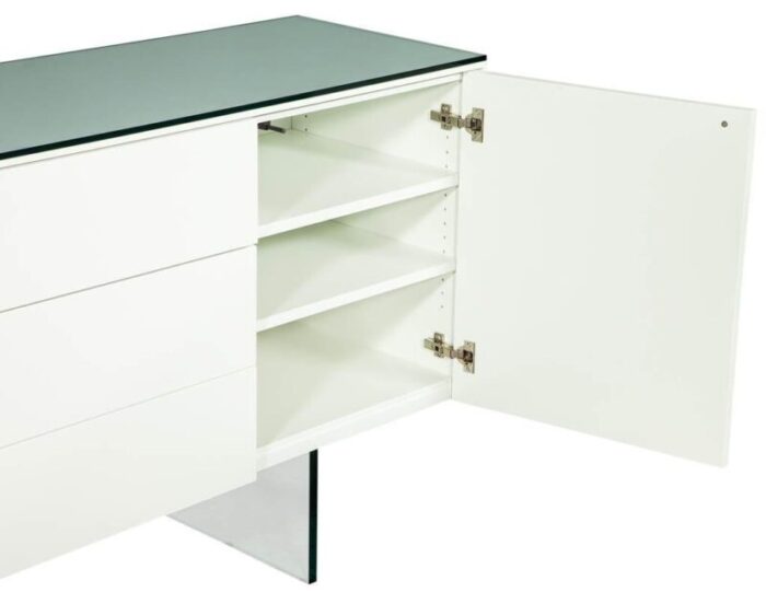 B 2054 Custom White Lacquered Sideboard Buffet 008 master