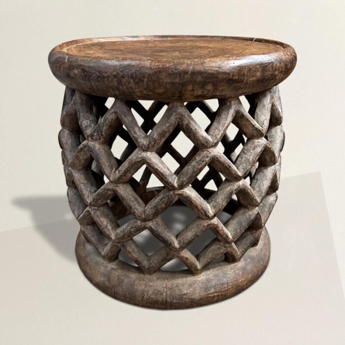 Bamileke Stool with ZigZags master