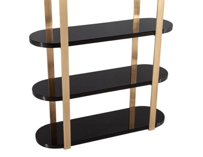 C 3128 Modern Bookcase Cabinet Brass Black 0010 master