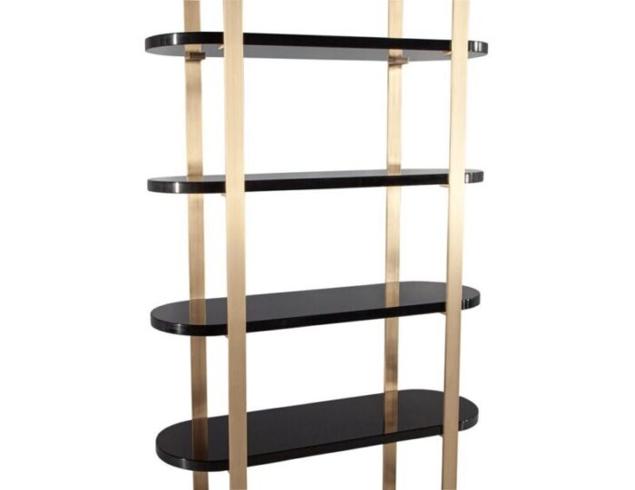 C 3128 Modern Bookcase Cabinet Brass Black 0011 master