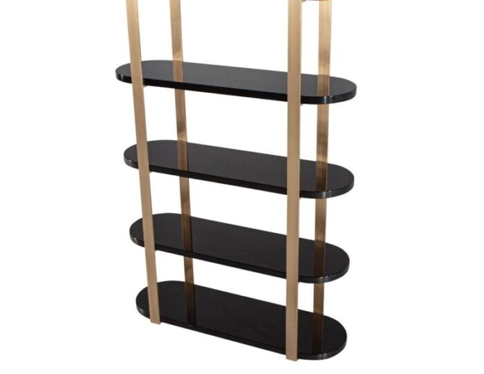 C 3128 Modern Bookcase Cabinet Brass Black 004 master