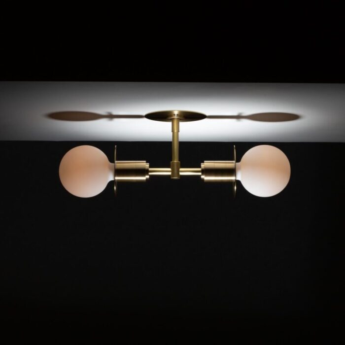 Double Sphere Disc Flush Mount Ceiling Light 10 master