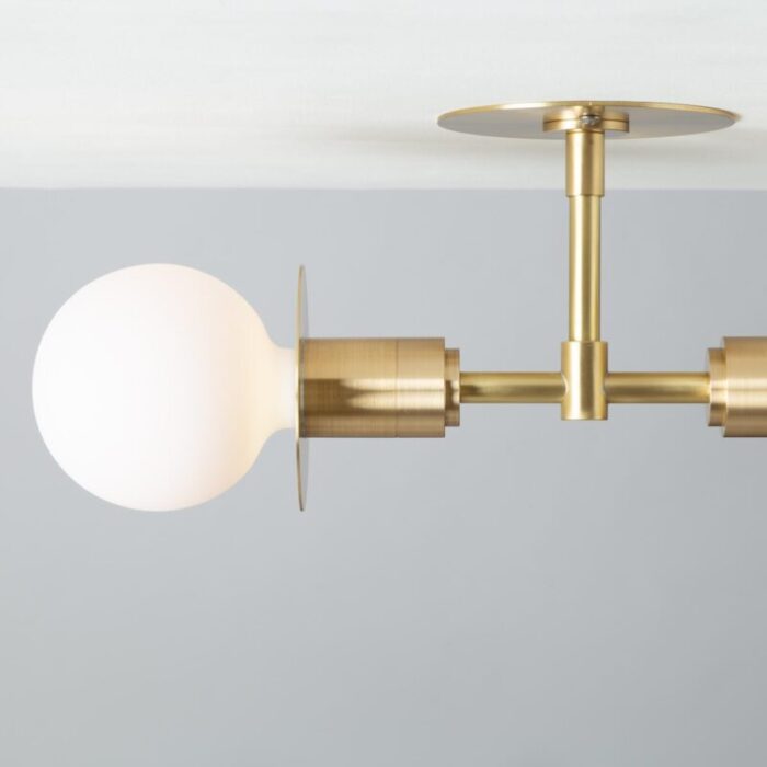 Double Sphere Disc Flush Mount Ceiling Light 3 master