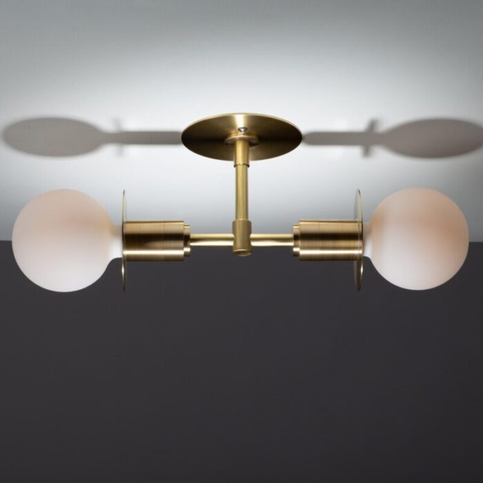 Double Sphere Disc Flush Mount Ceiling Light 8 master