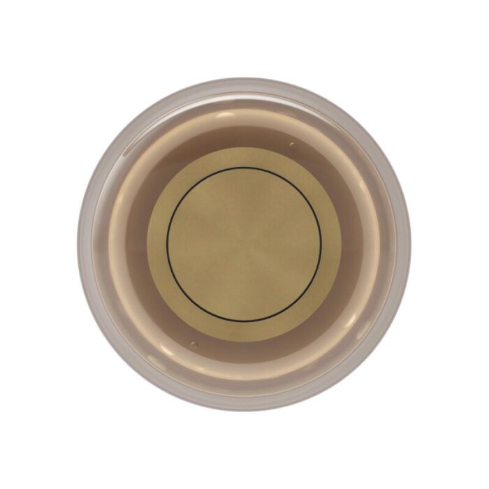 Satin Brass with Bronzed Glass Front master