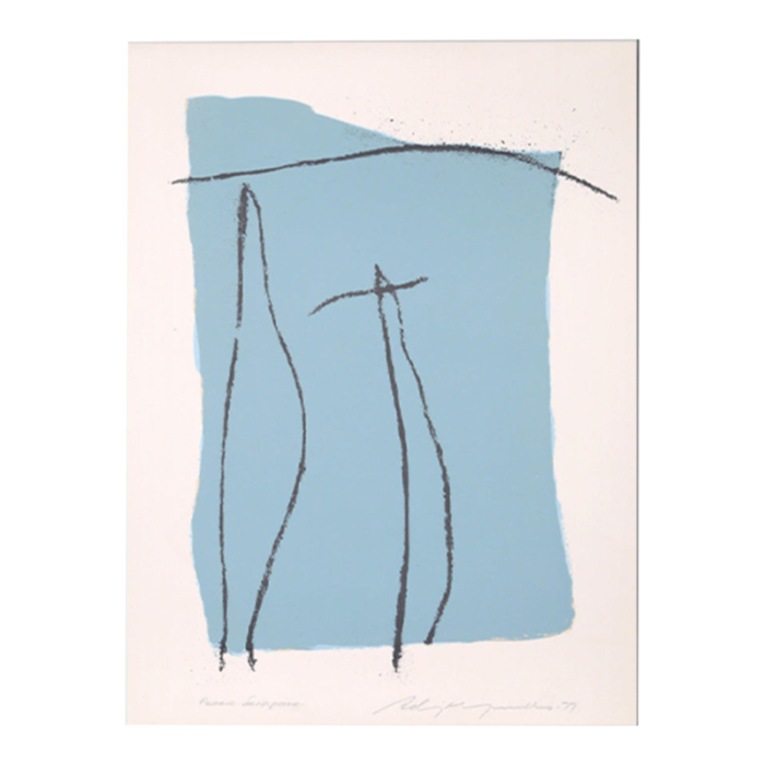 adja yunkers pueblo signed abstract lithograph 2528