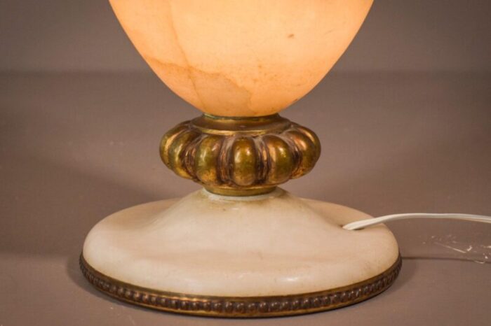 alabaster and bronze lamp 3