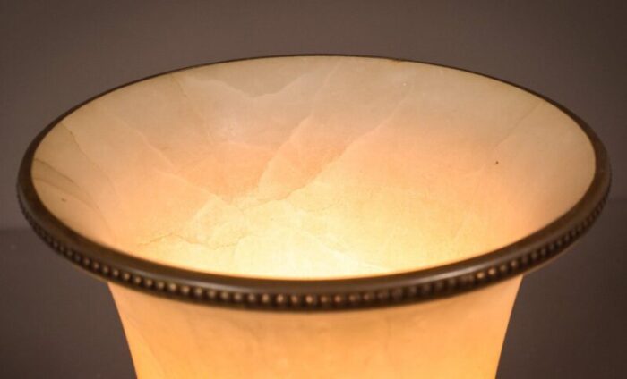 alabaster and bronze lamp 4