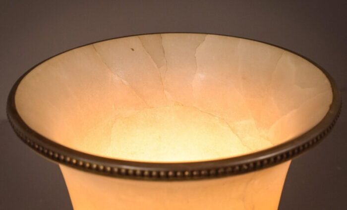 alabaster and bronze lamp 7