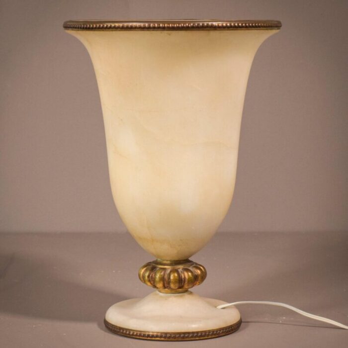 alabaster and bronze lamp 9