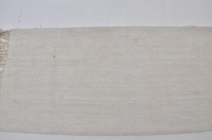 anatolian white hemp kilim rug 1960s 4785