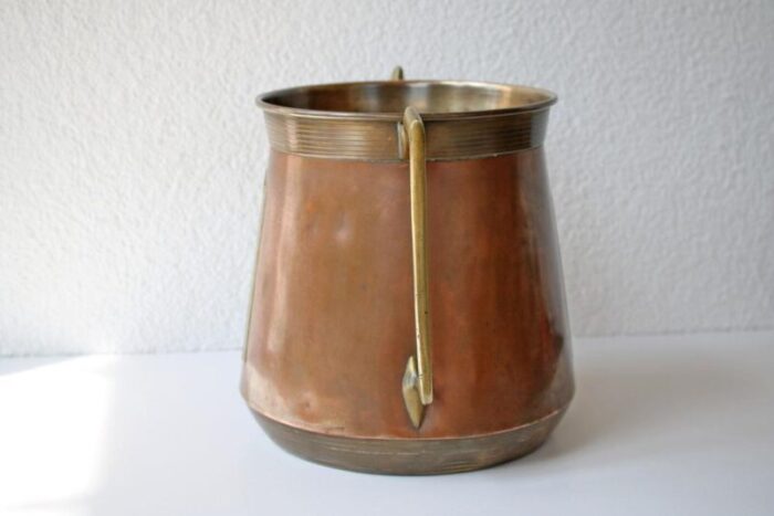 antique copper and brass planter 1890 2274