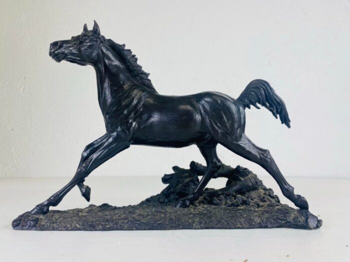 antique late 19th century cast bronze horse sculpture 1141