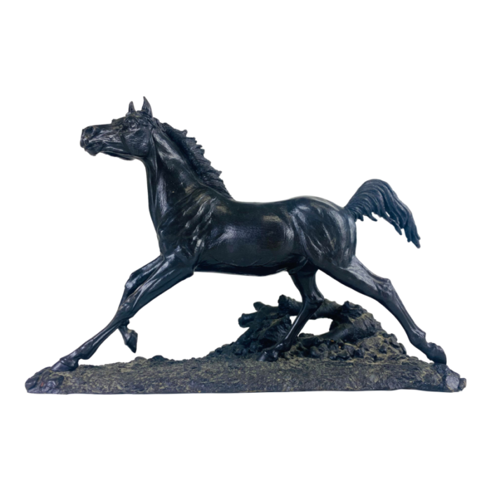 antique late 19th century cast bronze horse sculpture 1858