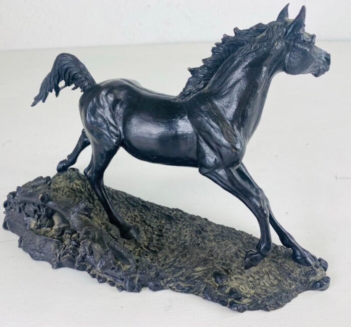 antique late 19th century cast bronze horse sculpture 9648