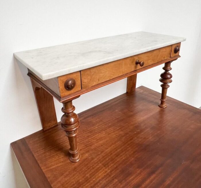 antique makeup table in marble 8270