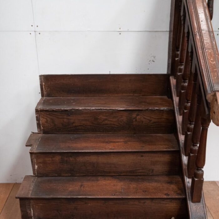 antique georgian staircase carved oak 10 master