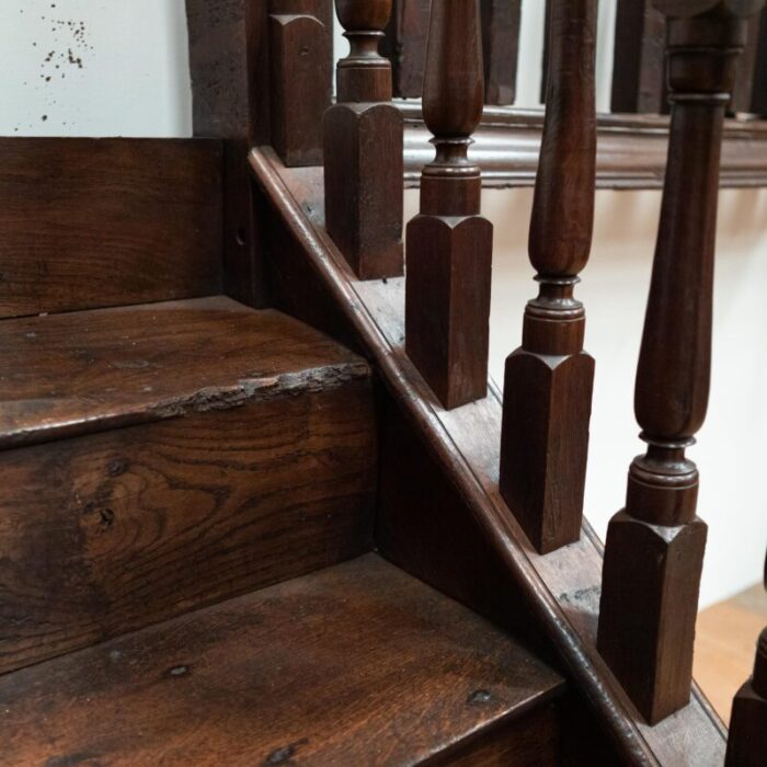 antique georgian staircase carved oak 11 master