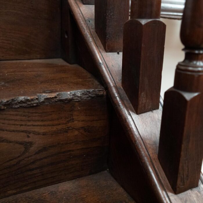 antique georgian staircase carved oak 12 master