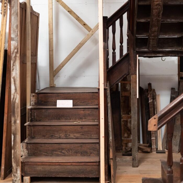 antique georgian staircase carved oak 4 master