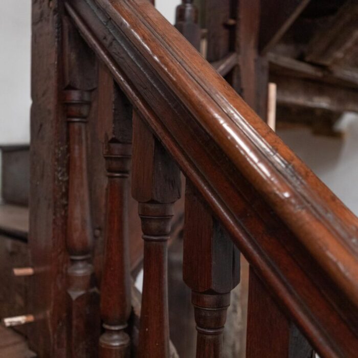 antique georgian staircase carved oak 9 master