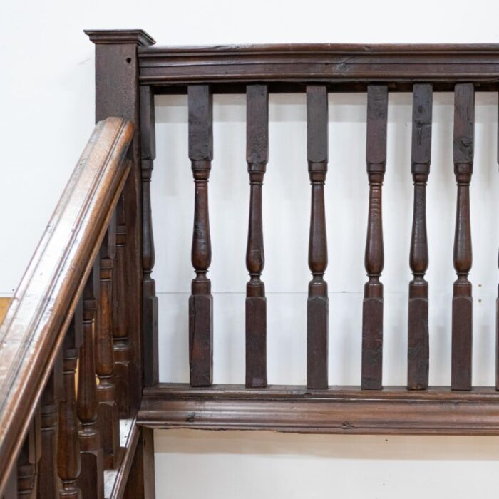 antique georgian staircase carved oak master