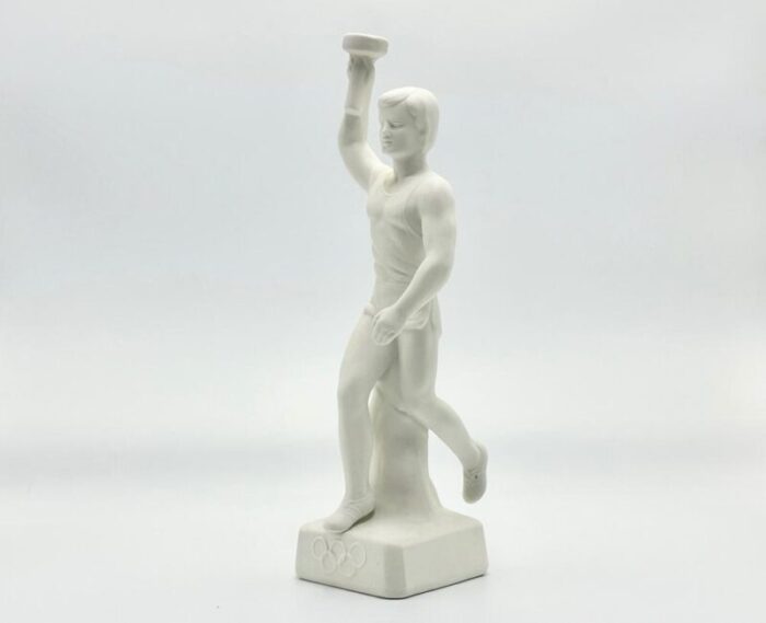 art deco berlin olympic games bisque torch bearer runner figurine 1936 2683