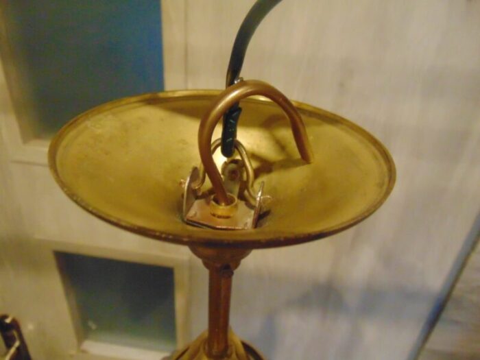 art deco brass lamp 4