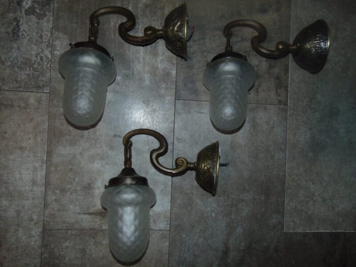 art deco brass wall lamp 1