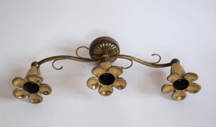 art deco brass wall lamp 2 1