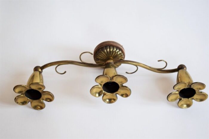 art deco brass wall lamp 3 1