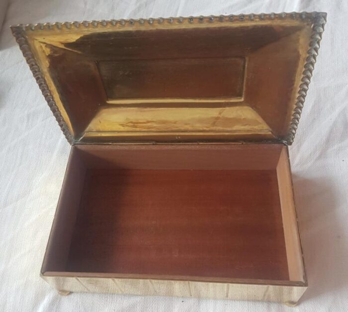 art deco cigar box with decorative handle from wmf 1920s 2781