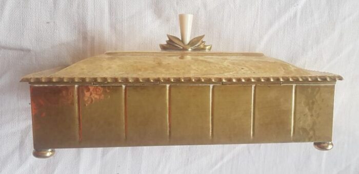 art deco cigar box with decorative handle from wmf 1920s 3083