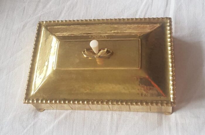 art deco cigar box with decorative handle from wmf 1920s 3131