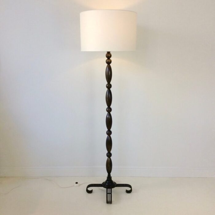 art deco french floor lamp 1940s 1