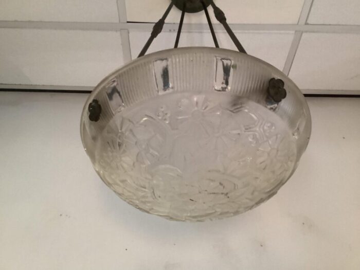 art deco glass ceiling lamp 1920s 9