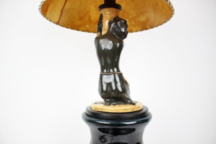 art deco lamp with loudspeaker from stilton czechoslovakia 1930s 7