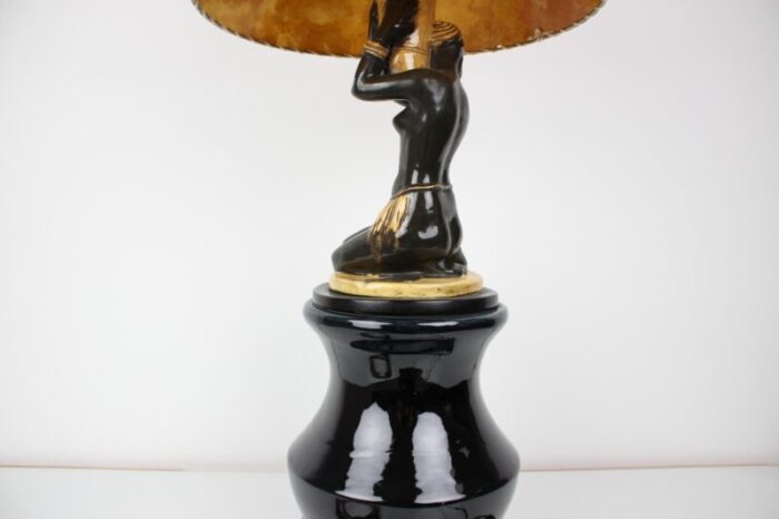 art deco lamp with loudspeaker from stilton czechoslovakia 1930s 8