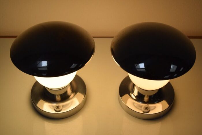 art deco table lamps from napako 1940s set of 2 12