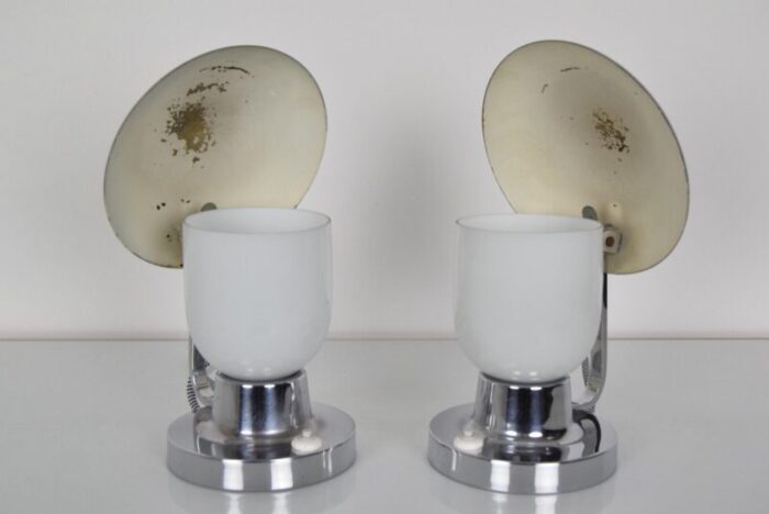 art deco table lamps from napako 1940s set of 2 6