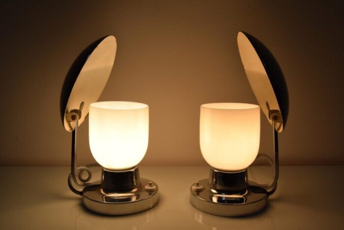 art deco table lamps from napako 1940s set of 2 9