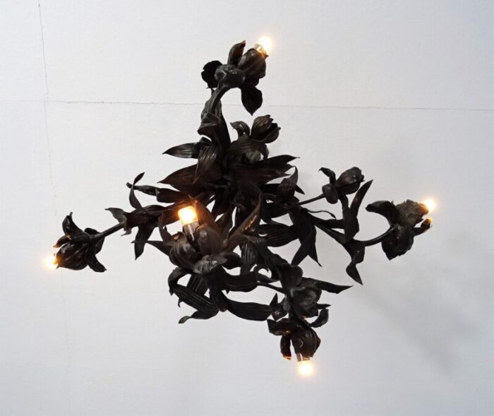 art nouveau floral ceiling lamp 7